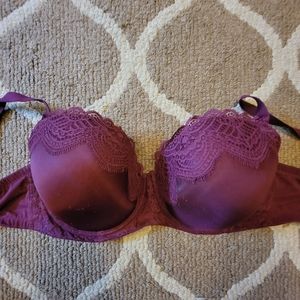 Victoria's Secret Plum Lace Bra